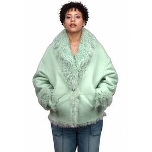NEW LUSSO BENI delta jacket in mint green